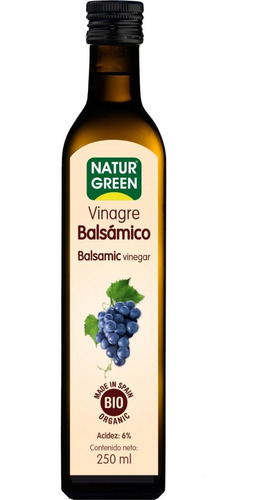 Vinagre Balsamico Bio Organico Vegano 250 Ml Naturgreen