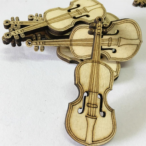 Adornos De Madera Para Tarjetas. 5 Piezas
