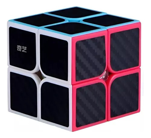 Cubo Rubik 2x2 Qiyi Fibra De Carbono Velocidad Stickerless