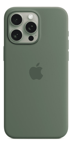 Case Silicone Magsafe Capa iPhone 15 Pro Max Verde Cipreste