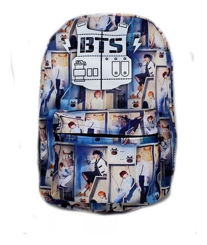 Mochila Escolar Bts K-pop Bangtan Boys B091