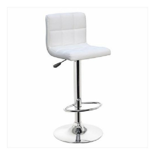 Conjunto 02 Banquetas Bar Stool Gomos Giratória Branco  Bulk