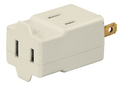 Multicontacto 3 Entradas De Pared Enchufe Compacto 15 A 127v