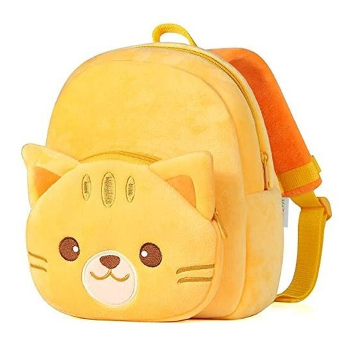 Mochila De Plush Pequeña 4.6 L  Gato Amarillo