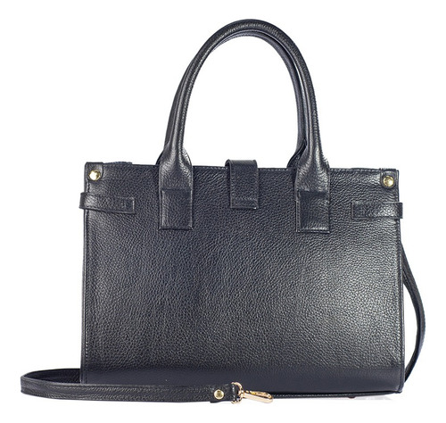 Bolsa De Piel Con Telar Zinacantan Hecho A Mano Color Negro Diseño de la tela Samantha telar zinacantan