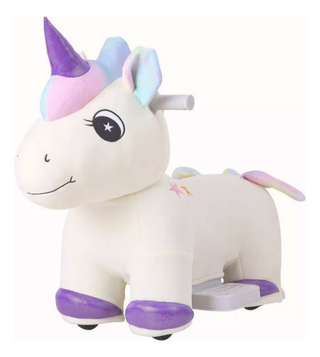 Montable Eléctrico De 6v Unicornio De Peluche Apache. (Usado)