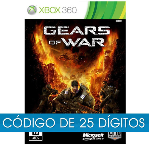 Gears Of War 1 Xbox 360 E Xbox One Digital Código 25 Dígitos