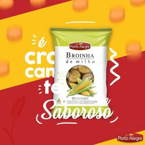 Imagem 2 de 5 de Biscoito Broinha De Milho Porto Alegre 100 Grs