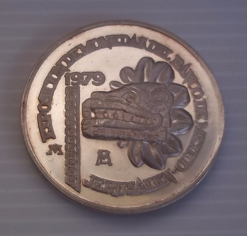 Israel Medalla 1979 Plata 925 Sterling Exhibición Bco México