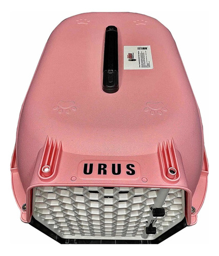 Transportadora P/ Perro Urus Mini Puerta Plastico Urhp-c01s Color Rosa