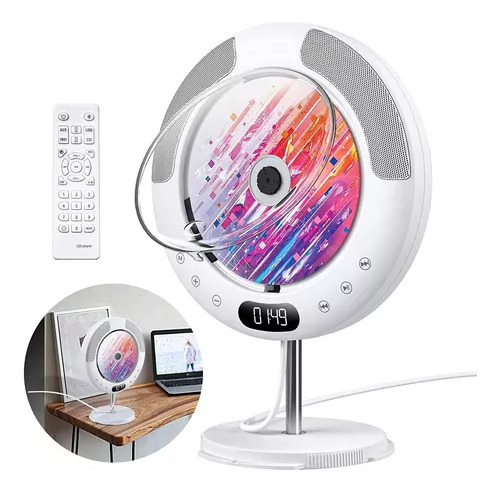 Reproductor De Cd Montado En Pared Radio Bluetooth