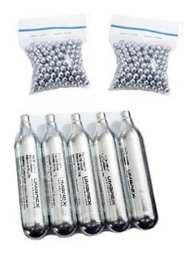 Combo Bolsa Balines 4.5mm X300 + 10 Pipetas Co2 Umarex Nuevo