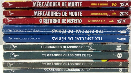 Tex 9 Gibis Lote Diversificado Mythos Editora 2004 A 2010 (Usado)