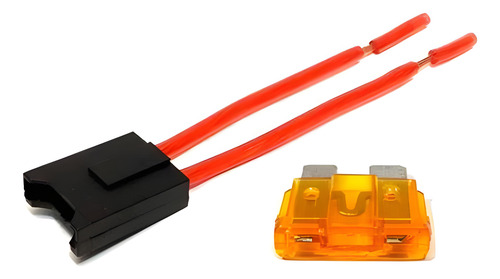 2 Porta Fusível Lamina Max Fio 4mm E 2 Fusível Maxi Nacional