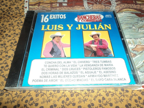 Luis Y Julian 16 Exitos Rancheras Y Corridos Cd Dmy Sellado