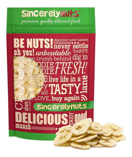 Sincerely Nuts Chips De Plátano Secos Endulzados Plátanos