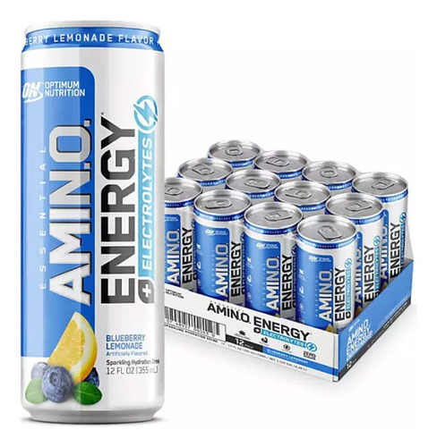 Bebida Energetica Con Electrolitos Amino 12 Pack Importado
