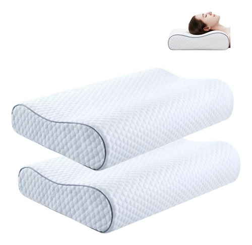 2 Piezas Almohadas Memory Foam, Almohada Memory Foam