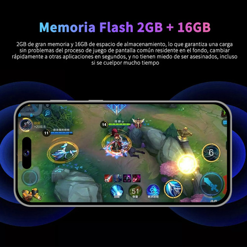 Celular Android I14 Pro Max De 6.53 Pulgadas Ram2gb Y Rom16gb