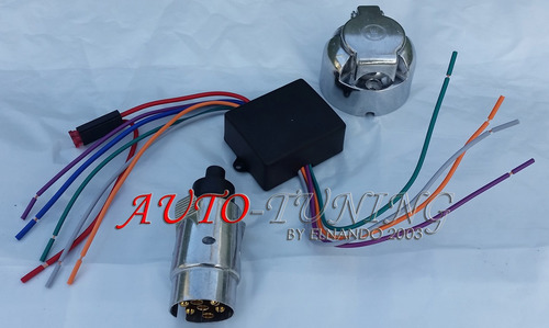 Imagen 3 de 7 de Modulo Electronico Completo Para Luces De Trailer Conectores