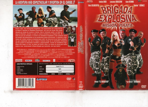 Brigada Explosiva Misión Pirata - Dvd Original - Buen Estado