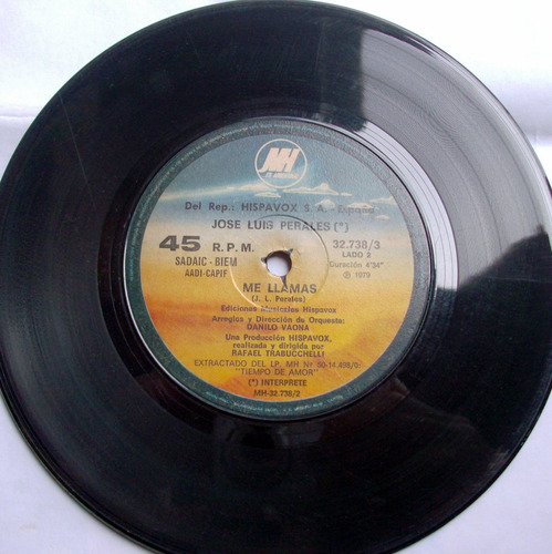 Jose Luis Perales El Amor / Me Llamas 1979 Latin Pop Simple