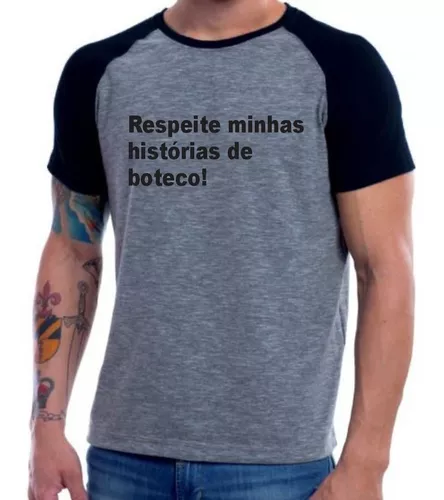 Camisa Moto Grau Favela Respeita Minha História Manga Longa