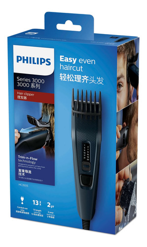 Cortadora Cabello Philips Hc3505 Cable 13 Posicion Dual Cut
