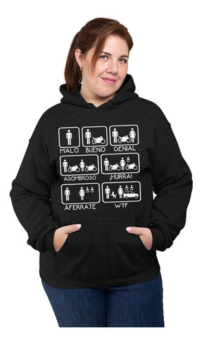 Sudadera Negra Talla 2xl Biker P/dama/caballero Limitada