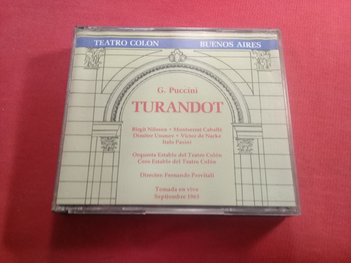 Giacomo Puccini  / Turandot Opera Com Cd Doble  / Arg  B23