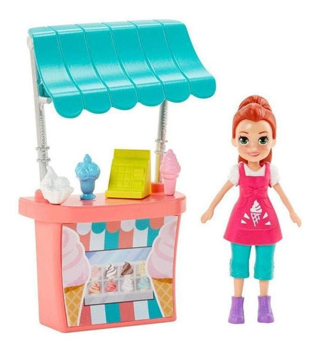 Polly Pocket Stand De Sorvetes Da Lila - Mattel