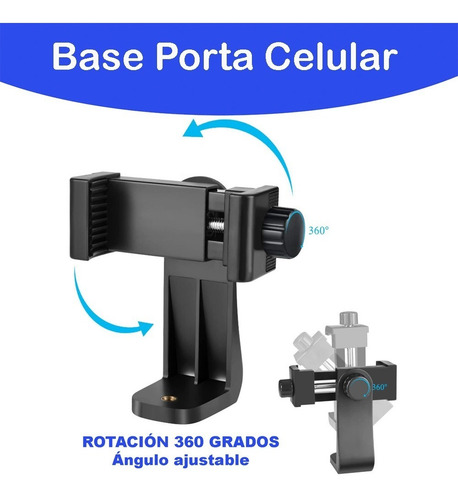 Imagen 7 de 9 de 364 Base Portacelular Para Tripode Celular