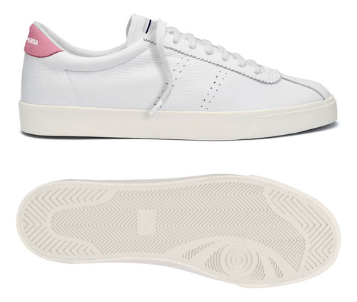 Zapatilla 2843 Club S Comfort Leather Afy-white-pink