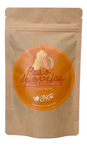 Tisana Frutal Paso De Ovejas Mango Durazno 100g - Soy Té