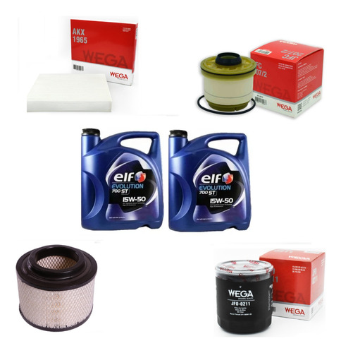 Kit 4 Filtros Y Aceite Toyota Hilux 05/14 3.0 2.5 Tdi Cuota