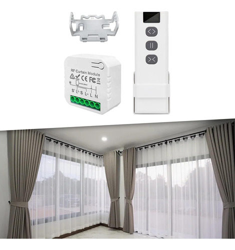 Control Remoto Del Interruptor De Cortina Wifi Rf Para