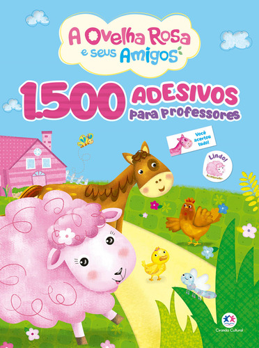 Livro 1500 Adesivos Para Professores - A Ovelha Rosa E Seus 