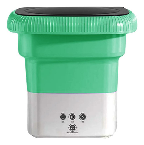 Mini Lavadora Plegable Portátil Usb Ropa Bebé Ropa Interior Color Verde Agua
