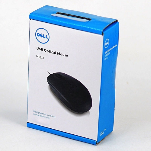 Imagen 4 de 4 de Mouse Dell Ms111 Optico Alambrico 1000 Dpi Usb Raton