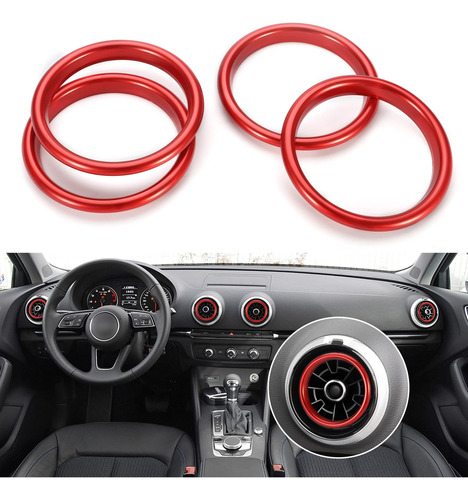 Tomall 4 Funda Anillo Salida Aluminio Ca Para Audi A3 S3 Rs3