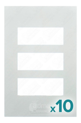 Tapa De Luz Cambre Código 4133 Siglo Xxi 3 Módulos Pack X10