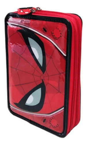 Cartuchera Escolar Spiderman Dos Pisos Utiles Personalizados
