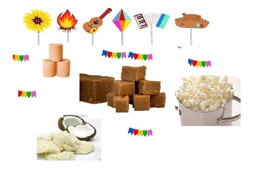 Kit Doces Para Festa Junina/ Julina São João Nº50 Com 130 Un