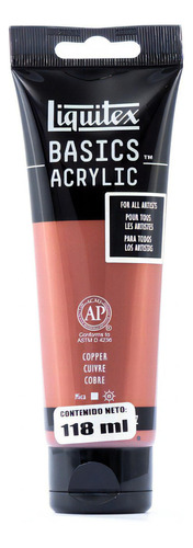 Tinta acrílica Liquitex Basics 118 ml cor de cobre