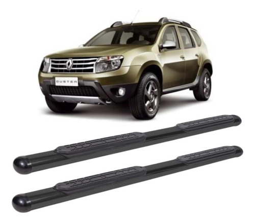 Estribo Oblongo Preto Renault Duster 2011 Em Diante