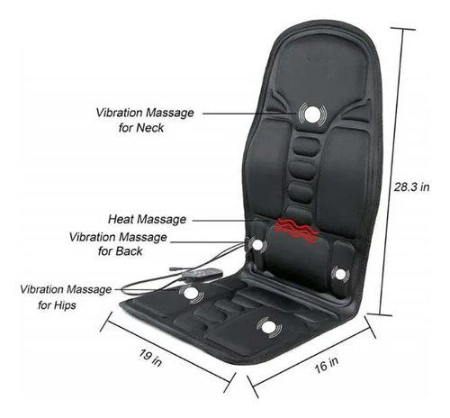 Asiento Portátil Masaje Relajación Corporal Full Relief