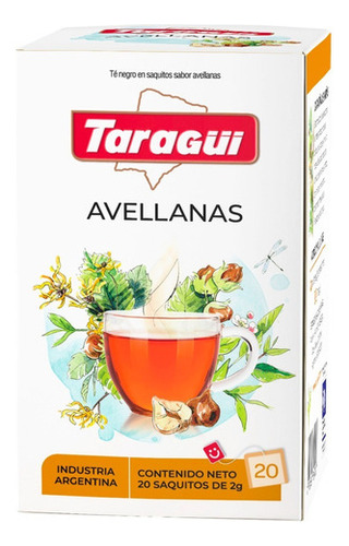 Pack X2 Te Sabor Avellanas Taragui Negro Infusion