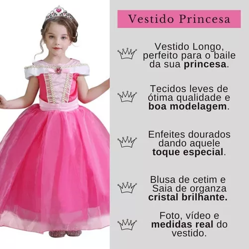 princesa  Princesa Dress Up Set - Vestido princesa para meninas