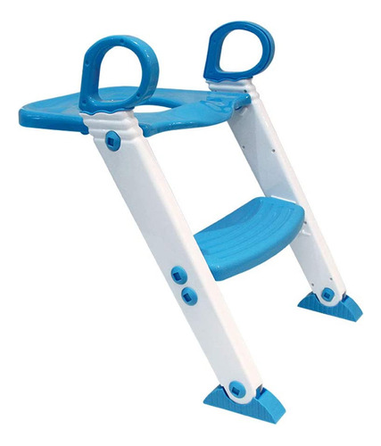 Assento Redutor Infantil Com Escada Até 20kg Clingo Cor Azul
