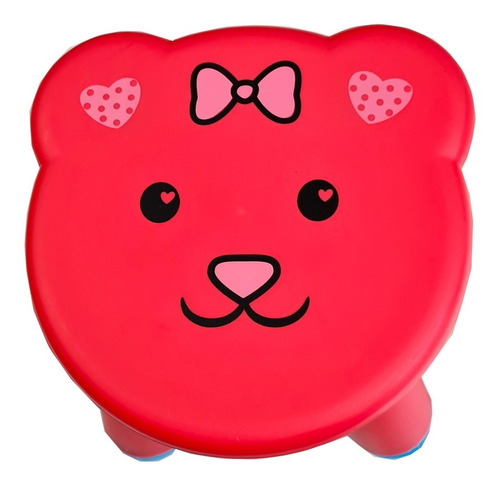 Imagem 3 de 6 de Banquinho Infantil Assento Formato De Bichinho